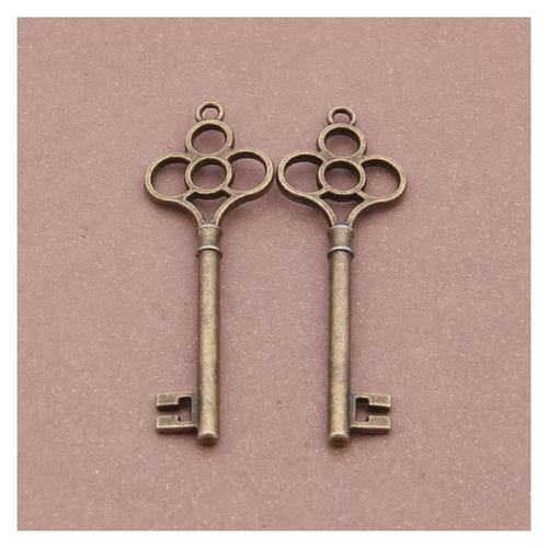 雅亿diy饰品配件古铜色钥匙挂饰(50个/包)厂家直销1259